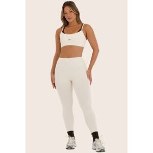 Set Active Leche Off White Breathe High Rise Leggings Large Luxform Workout
